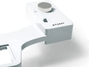 TUSHY Basic 2.0 بيديت مرفق مقعد المرحاض | تصميم عصري أنيق. بخاخ الماء النظيف. (فوهة قابلة للتعديل غير كهربائية للتنظيف الذاتي) ، مقبض أبيض / فضي