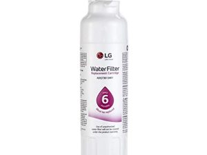 فلتر مياه الثلاجة LG LT800P- 6 أشهر / 200 جالون سعة استبدال (NSF42 و NSF53) ADQ73613401 أو ADQ73613408 أو ADQ75795104 ، أبيض
