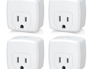 HBN Smart Plug Mini 15A ، منفذ WiFi ذكي يعمل مع Alexa ، مساعد Google Home ، جهاز تحكم عن بعد مع وظيفة مؤقت ، لا يوجد محور مطلوب ، معتمد من ETL ، 2.4G WiFi فقط ، 4 عبوات