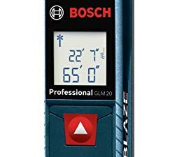 جهاز قياس المسافة بالليزر BOSCH GLM20 Blaze 65ft مع قياس الوقت الحقيقي