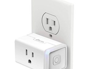 Kasa Smart Plug Mini مع مراقبة الطاقة ، منفذ Wi-Fi للمنزل الذكي يعمل مع Alexa ، Google Home & IFTTT ، إعداد بسيط لشبكة Wi-Fi ، لا يوجد Hub مطلوب (KP115) ، أبيض - معتمد لجهاز الإنسان