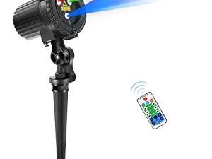 أضواء ليزر لعيد الميلاد ، جهاز عرض أضواء ليزر للحدائق الخارجية مع RGB متحرك مقاوم للماء لعطلة الكريسماس