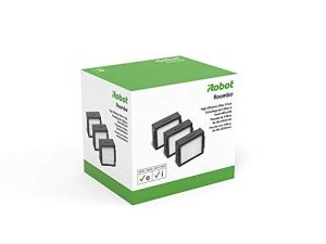 قطع غيار iRobot Authentic - مرشح عالي الكفاءة من سلسلة Roomba e و i و j (3 عبوات) - 4639161 ، أبيض