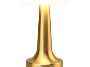 O'Bright مصباح طاولة محمول LED مع مستشعر اللمس ، 3 مستويات سطوع ، بطارية قابلة لإعادة الشحن حتى 48 ساعة من الاستخدام ، ضوء ليلي لحضانة الأطفال ، مصباح بجانب السرير ، مصباح بجانب السرير (ذهبي)