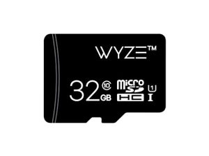 بطاقة ذاكرة MicroSDHC سعة 32 جيجا بايت قابلة للتوسيع من Wyze الفئة 10 ، أسود