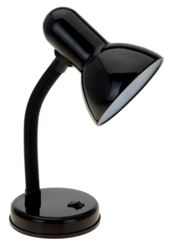 تصميمات بسيطة LD1003-BLK مصباح مكتبي بخرطوم مرن معدني أساسي ، أسود تصميمات بسيطة LD1003-BLK مصباح مكتبي بخرطوم مرن معدني أساسي ، أسود