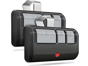 جهاز تحكم عن بعد لفتح باب المرآب من CreaCity ، بديل عالمي لـ LiftMaster 893Max ، جهاز تحكم عن بعد بثلاثة أزرار مع مشبك حاجب لفتح باب المرآب مع زر تعلم أخضر برتقالي أحمر أرجواني أصفر 2 حزمة