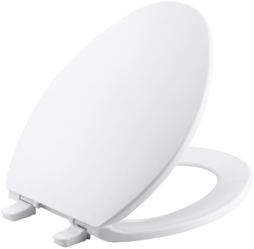Kohler K-4774-0 Brevia مقعد مرحاض أبيض ممدود مع مفصلات سريعة الإصدار وأجهزة سريعة التركيب لسهولة التنظيف Kohler K-4774-0 Brevia مقعد مرحاض أبيض ممدود مع مفصلات سريعة الإصدار وأجهزة سريعة التركيب لسهولة التنظيف