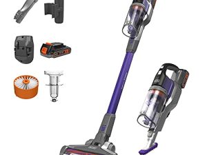 BLACK + DECKER Powerseries Extreme مكنسة كهربائية لاسلكية للحيوانات الأليفة ، أرجواني (BSV2020P)