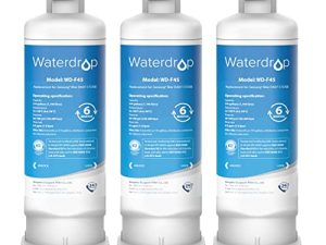 بديل Waterdrop DA97-17376B لجهاز Samsung HAF-QIN / EXP ، DA97-08006C ، RF28R7201SR ، RF28R7351SG ، WD-F45 ، فلتر مياه الثلاجة ، 3 فلاتر