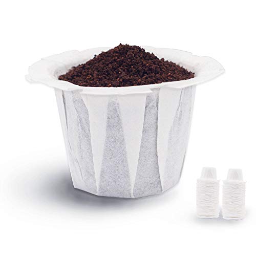 فلاتر قهوة للاستعمال مرة واحدة ، 100 ورقة فلتر قهوة لـ Keurig Brewers Single Serve 1.0 و 2.0 ، متوافقة مع فلتر K القابل لإعادة الاستخدام ، أبيض فلاتر قهوة للاستعمال مرة واحدة ، 100 ورقة فلتر قهوة لـ Keurig Brewers Single Serve 1.0 و 2.0 ، متوافقة مع فلتر K القابل لإعادة الاستخدام ، أبيض