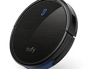 eufy by Anker ، BoostIQ RoboVac 11S (نحيف) ، مكنسة كهربائية روبوتية ، فائقة النحافة ، شفط قوي 1300Pa ، هادئة ، مكنسة كهربائية روبوتية ذاتية الشحن ، تنظف الأرضيات الصلبة حتى السجاد متوسط الوبر