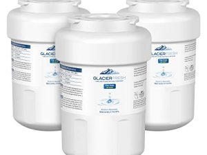 فلاتر المياه GLACIER FRESH MWF للثلاجات GE ، NSF 42 لاستبدال SmartWater MWFP ، MWFA ، GWF ، HDX FMG-1 ، WFC1201 ، RWF1060 ، 197D6321P006 ، Kenmore 9991 ، 3 عبوات