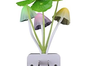 مصباح سرير LED بمستشعر Rienar ، مصباح سرير Dream Mushroom متغير اللون
