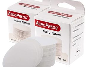 حزمة مرشح AeroPress البديلة - مرشحات دقيقة لآلة صنع القهوة والإسبريسو من AeroPress - عبوتان (700 عدد)