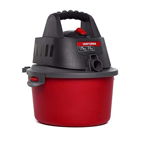 CRAFTSMAN CMXEVBE17250 2.5 جالون 1.75 ذروة HP رطب / جاف ، مكنسة كهربائية محمولة مع ملحقات CRAFTSMAN CMXEVBE17250 2.5 جالون 1.75 ذروة HP رطب / جاف ، مكنسة كهربائية محمولة مع ملحقات