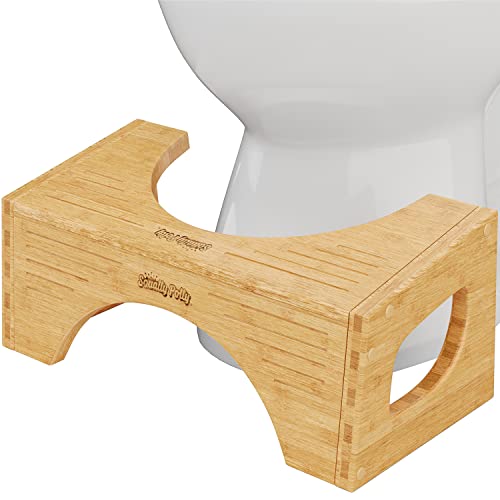 مقعد المرحاض الأصلي Squatty Potty - Bamboo Flip ، ارتفاع 7 و 9 بوصات ، بني مقعد المرحاض الأصلي Squatty Potty - Bamboo Flip ، ارتفاع 7 و 9 بوصات ، بني