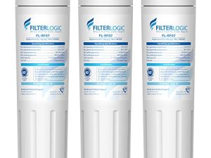 Filterlogic UKF8001 بديل لمرشح EveryDrop 4 ، Whirlpool EDR4RXD1 ، Maytag 4396395 ، UKF8001AXX-200 ، UKF8001AXX-750 ، 46-9006 ، Puriclean II ، FMM-2 ، FL-RF07 ، فلتر مياه الثلاجة ، عبوة من 3