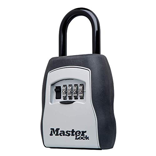 Master Lock Key Lock Box ، صندوق قفل خارجي لمفاتيح المنزل ، خزنة مفاتيح مع قفل مختلط ، سعة 5 مفاتيح ، 5400EC Master Lock Key Lock Box ، صندوق قفل خارجي لمفاتيح المنزل ، خزنة مفاتيح مع قفل مختلط ، سعة 5 مفاتيح ، 5400EC