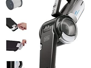 BLACK + DECKER 20V Max مكنسة كهربائية محمولة ، لاسلكية ، رمادي (BDH2000PL)