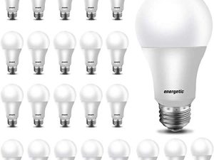 24 حزمة من لمبات الإضاءة LED مكافئ 60 وات ، A19 أبيض دافئ 3000 كلفن ، قاعدة E26 ، غير قابلة للخفت ، 750 لومن ، مدرج في قوائم UL
