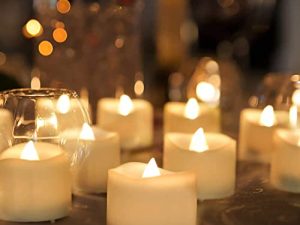 مصابيح شاي ببطارية مكونة من 48 عبوة من Homemory ، مصابيح شاي طويلة الأمد تعمل بالبطارية ، شموع زفاف رومانسية وميض عديمة اللهب لديكور عطلة الذكرى السنوية لاقتراح الزفاف ، ضياء 1-2 / 5 '' ، H 1-1 / 4 "