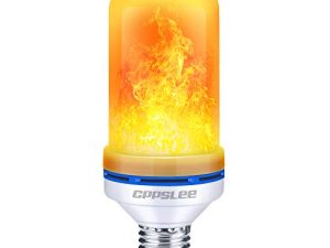 CPPSLEE Christmas Decorations LED Flame Light Bulbs، 4 Modes Fire Light Bulb، E26 Base Flame Bulb، Christmas Party، Outdoor and Outdoor Home Decoration (Yellow، 1 Pack)