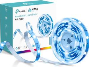شريط إضاءة LED ذكي من Kasa ، شريط إضاءة LED 16.4 قدم يعمل مع Alexa ، Google Home ، SmartThings ، سطوع عالي مع 16 مليون لون ، RGB ، تجميع ، طول قابل للتعديل ، يصل إلى 25000 ساعة (KL400L5)