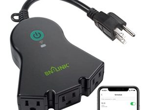 منفذ BN-LINK ذكي للخدمة الشاقة في الهواء الطلق ، مؤقت ووظيفة عد تنازلي ، لا يوجد محور مطلوب للأضواء الخارجية ، متوافق مع Alexa و Google Assistant (خارجي) شبكة 2.4 جيجا هرتز فقط