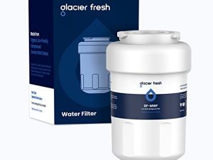 مرشحات المياه GLACIER FRESH MWF للثلاجات GE ، NSF 42 لاستبدال SmartWater MWFP ، MWFA ، GWF ، HDX FMG-1 ، WFC1201 ، RWF1060 ، 197D6321P006 ، Kenmore 9991 ، عبوة واحدة