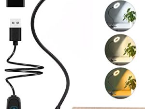 مشبك مصباح مكتبي على الضوء ، مصباح مكتبي 48 مصباح LED مع 3 أوضاع إضاءة ، 10 مستويات سطوع قابلة للتعتيم ، رأس معقوفة قابل للتعديل 360 درجة ، مصباح صغير للعين لسرير اللوح الأمامي قراءة ماكياج الحاجب (أسود)