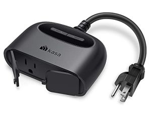 قابس ذكي خارجي من Kasa ، منفذ Wi-Fi للمنزل الذكي مع 2 مآخذ ، IP64 مقاومة الطقس ، متوافق مع Alexa ، Google Home & IFTTT ، لا يوجد Hub مطلوب ، معتمد من ETL (EP40)