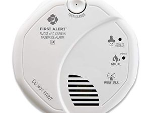 كاشف الدخان Z-Wave التنبيه الأول وإنذار أول أكسيد الكربون ، يعمل مع محطة قاعدة الإنذار الدائري ، الجيل الثاني