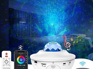 جهاز عرض Reteu Galaxy هدايا أعياد الميلاد لذكرى الميلاد للسيدات والزوجات ، جهاز عرض النجوم المرصعة بالنجوم لحفلات المنزل ، مصباح سديم لتزيين الغرفة الجمالية ، يعمل مع Echo