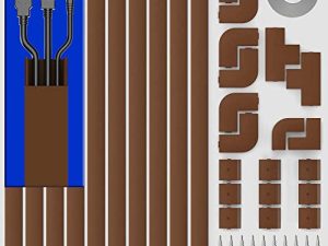 سلك Hider ، 157 "Delamu Cord Hider Wall ، أغطية سلكية قابلة للطلاء للأسلاك ، طقم جدار Hider لكابل التلفاز ، مسار سباق الكابلات ، إدارة الكابلات لإخفاء أسلاك التليفزيون للتلفزيون المثبت على الحائط ، 10XL15.7 W0.95 H0.55in ، بني