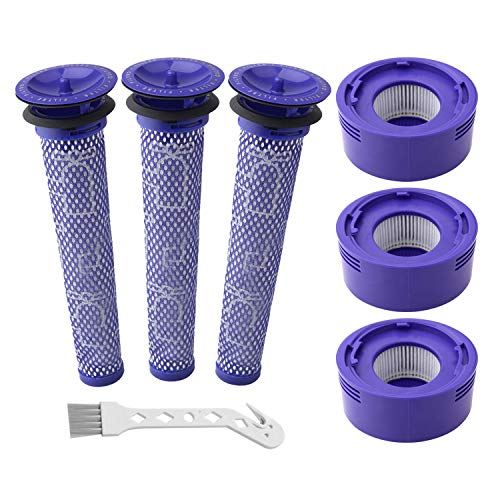 6 عبوات من مجموعة استبدال مرشح الفراغ للمكنسة اللاسلكية المطلقة دايسون V7 و V8 و V8 ، و 3 مرشح آخر ، و 3 مرشح مسبق ، ويحل محل الجزء # 965661-01 و 967478-01 6 عبوات من مجموعة استبدال مرشح الفراغ للمكنسة اللاسلكية المطلقة دايسون V7 و V8 و V8 ، و 3 مرشح آخر ، و 3 مرشح مسبق ، ويحل محل الجزء # 965661-01 و 967478-01