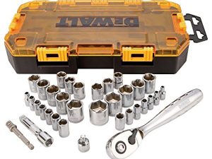 مجموعة مقابس DEWALT ، محرك 3/8 بوصة ، SAE / متري ، 34 قطعة (DWMT73804)