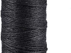 سلسلة تغليف متينة من KINGLAKE 328 Feet Natural Jute Twine أفضل الفنون والحرف اليدوية هدية ، خيوط متينة للكريسماس