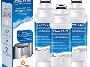 استبدال فلتر المياه PUREPLUS DA97-17376B لـ Samsung HAF-QIN ، HAF-QIN / EXP ، DA97-08006C ، RF23M8070SG ، RF23M8070SR ، RF23M8090SG ، RF23M8090SR ، RF23M8570SR ، ثلاجة RF23M8590SG ، 3 عبوات