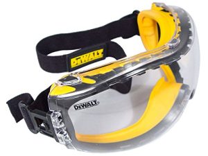 DEWALT DPG82-11C كونسيلر واضح مضاد للضباب مزدوج القالب حملق أمان ، عدسة شفافة ، زوج واحد
