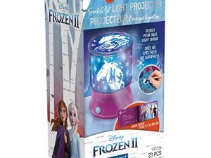 Make It Real - Disney Frozen 2 Starlight Projector - جهاز عرض للسقف DIY للفتيات - يضيء غرف نوم الأطفال بمشاهد من Disney's Frozen 2
