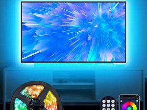 Daymeet TV Led Lights ، LED Lights for TV Led Backlight for 32-60 inch، 9.8 ft TV Led Light Strip ، RGB Color Changing LED TV Light with Remote ، Music Sync Bluetooth APP Powered USB
