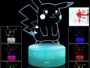 مصباح LED ليلي ثلاثي الأبعاد الوهم ، 7 ألوان متغيرة تدريجية تعمل باللمس ، مصباح طاولة USB لهدايا الأعياد أو ديكورات المنزل