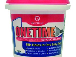 Red Devil 0542 ONETIME Lightweight Spackling ، 1/2 باينت ، أبيض ، 8 أونصة