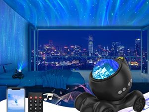 جهاز عرض Aurora ، جهاز عرض ENOKIK Galaxy لغرفة النوم ومكبر صوت بلوتوث مدمج ، جهاز عرض ضوئي ليلي للأطفال البالغين ، جهاز عرض نجمة لغرفة النوم / السقف / الحفلة / هدية (أسود)