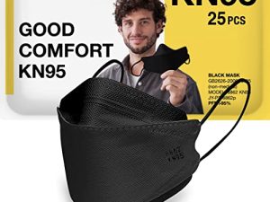 Good Mask Co. Good Comfort KN95 قناع الوجه ، قناع الوجه KN95 القابل للتصرف ، قابل للطي ، أقنعة الوجه المريحة ، أقنعة الوجه السائبة