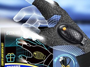 قفازات مصباح يدوي LED قابلة لإعادة الشحن هدايا للرجال - أدوات تخزين للكريسماس هدايا أعياد الميلاد ، أدوات رائعة للأب الزوج والنساء والأمهات بدون استخدام اليدين للصيد الليلي وإصلاح الشواء والجري والتخييم