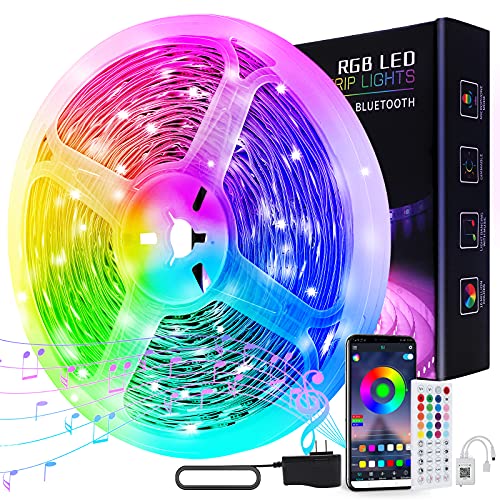 مصابيح LED 65.6 قدم لغرفة النوم ، شريط إضاءة LED ذكي طويل للغاية ومزامنة للموسيقى مع تحكم في تطبيق البلوتوث مع 44 مفتاحًا عن بعد ، وأضواء LED متغيرة الألوان RGB لغرفة المطبخ وديكور المنزل وحفلات الكريسماس مصابيح LED 65.6 قدم لغرفة النوم ، شريط إضاءة LED ذكي طويل للغاية ومزامنة للموسيقى مع تحكم في تطبيق البلوتوث مع 44 مفتاحًا عن بعد ، وأضواء LED متغيرة الألوان RGB لغرفة المطبخ وديكور المنزل وحفلات الكريسماس